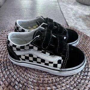 Toddler Old Skool V Primary Check Shoe
